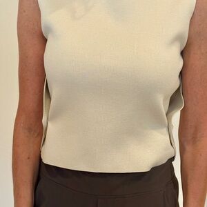 Zara Cream Sleeveless Tank Top